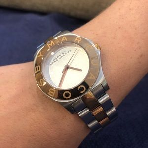 Silver with rose gold Marc Jacobs watch